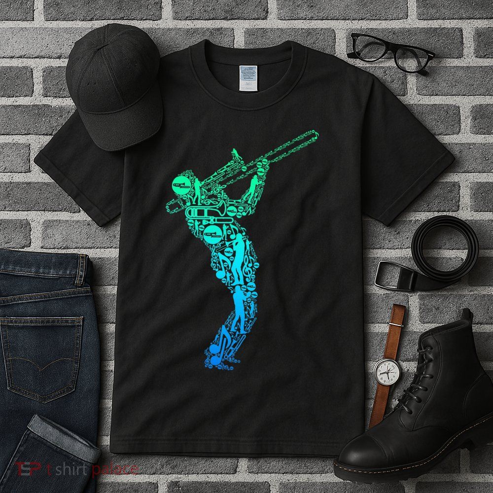 Trombone Trombonist Jazz Musician Tall T-Shirt