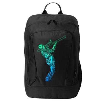 Trombone Trombonist Jazz Musician City Backpack