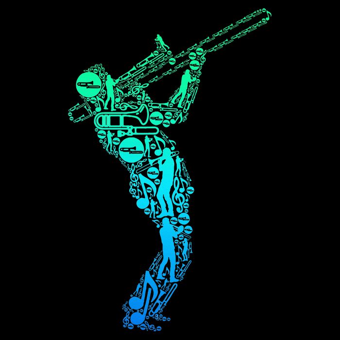 Trombone Trombonist Jazz Musician Impact Tech Backpack
