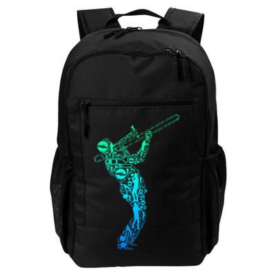 Trombone Trombonist Jazz Musician Daily Commute Backpack