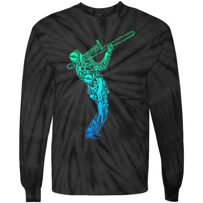 Trombone Trombonist Jazz Musician Tie-Dye Long Sleeve Shirt