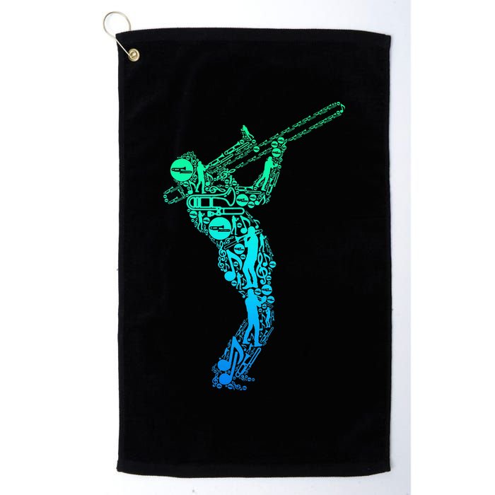 Trombone Trombonist Jazz Musician Golf Towel