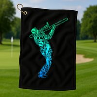 Trombone Trombonist Jazz Musician Golf Towel