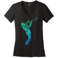 Trombone Trombonist Jazz Musician Women's V-Neck T-Shirt