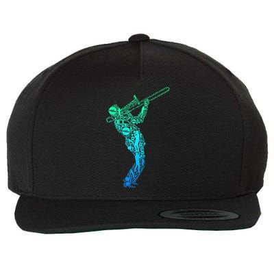 Trombone Trombonist Jazz Musician Wool Snapback Cap