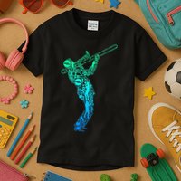 Trombone Trombonist Jazz Musician Kids T-Shirt