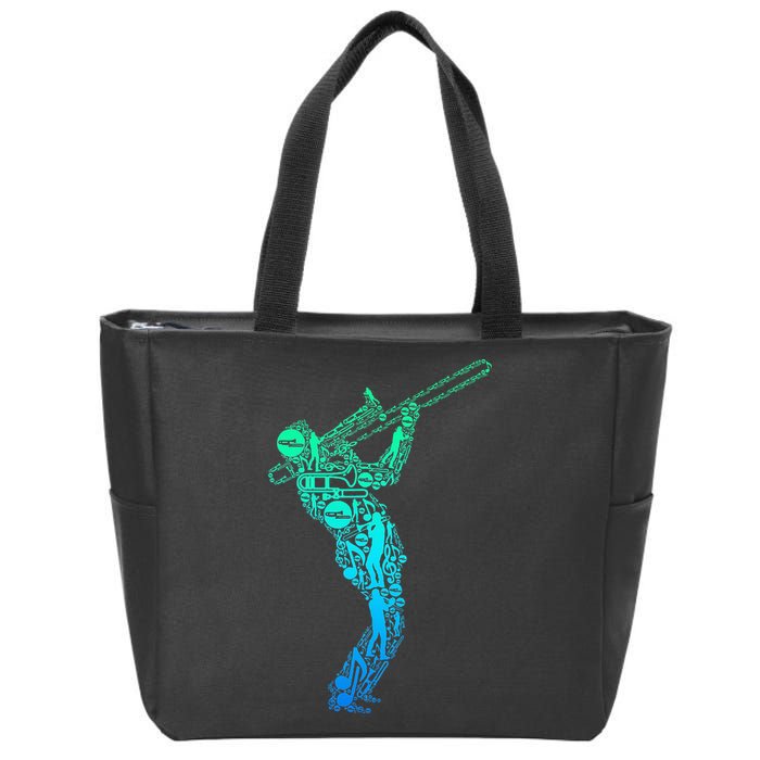 Trombone Trombonist Jazz Musician Zip Tote Bag