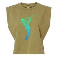 Trombone Trombonist Jazz Musician Garment-Dyed Women's Muscle Tee
