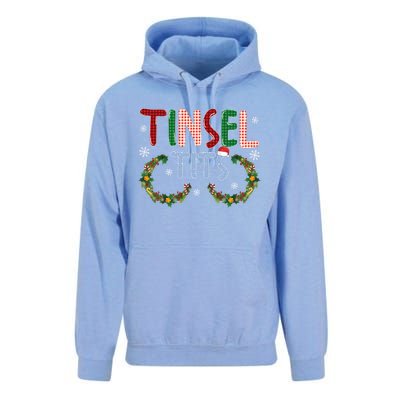 Tinsel Tits Jingle Balls Funny Matching Christmas Couple Gift Unisex Surf Hoodie