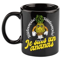 Tvo Telefrancais Je Suis Ananas 11oz C Handle Ceramic Mug