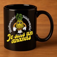 Tvo Telefrancais Je Suis Ananas 11oz C Handle Ceramic Mug