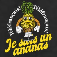 Tvo Telefrancais Je Suis Ananas 11oz C Handle Ceramic Mug