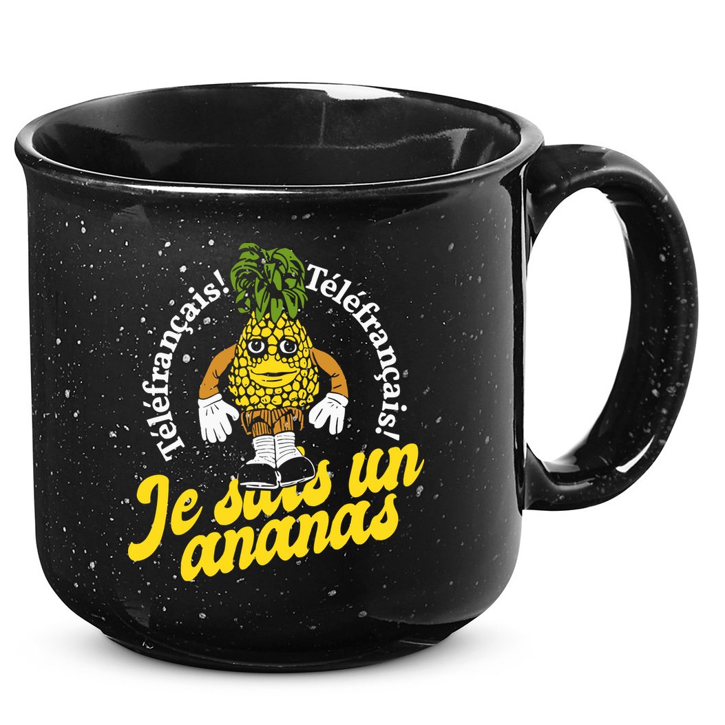 Tvo Telefrancais Je Suis Ananas 15oz Campfire Ceramic Mug
