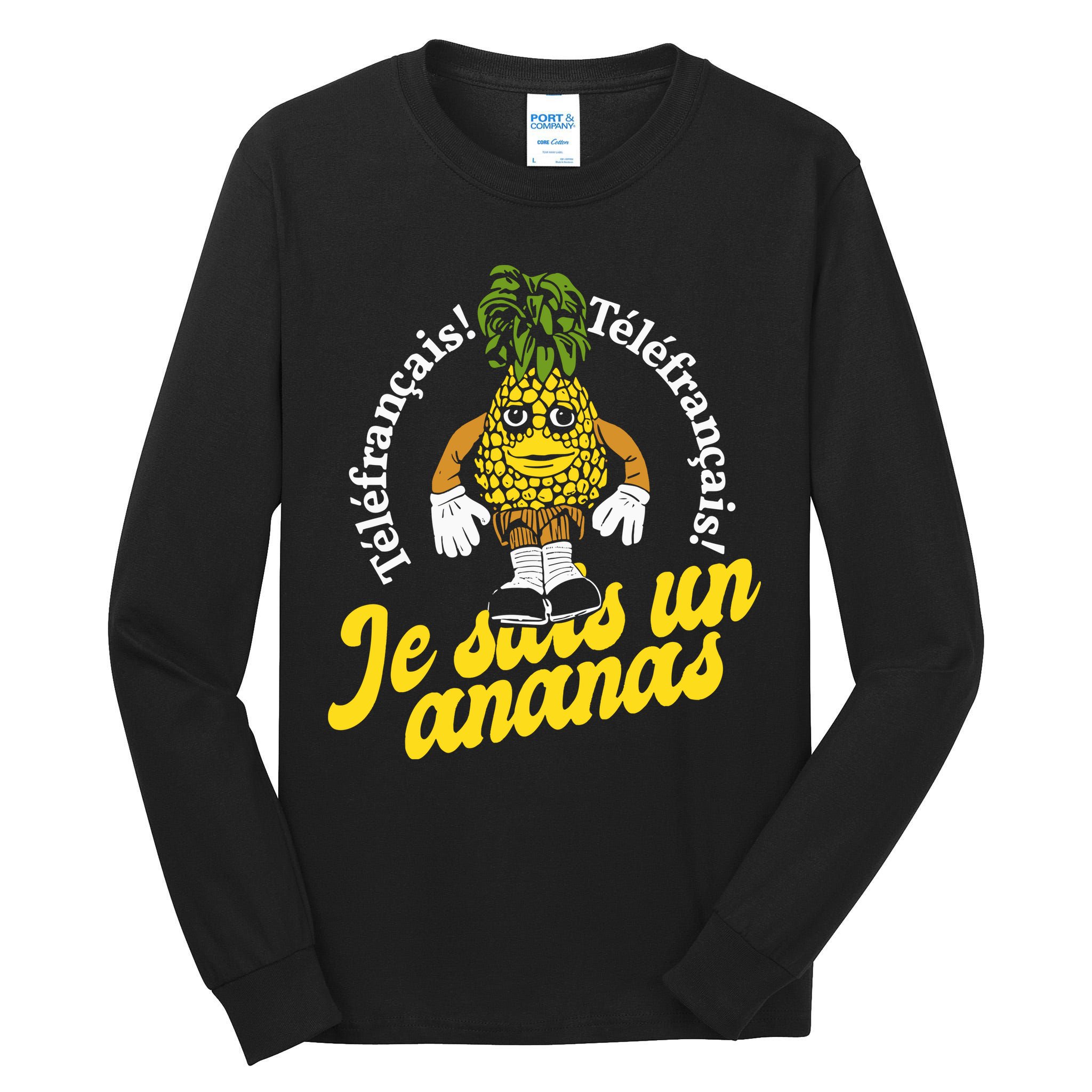 Tvo Telefrancais Je Suis Ananas Tall Long Sleeve T-Shirt