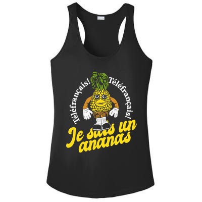 Tvo Telefrancais Je Suis Ananas Ladies PosiCharge Competitor Racerback Tank