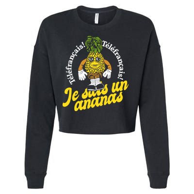 Tvo Telefrancais Je Suis Ananas Cropped Pullover Crew