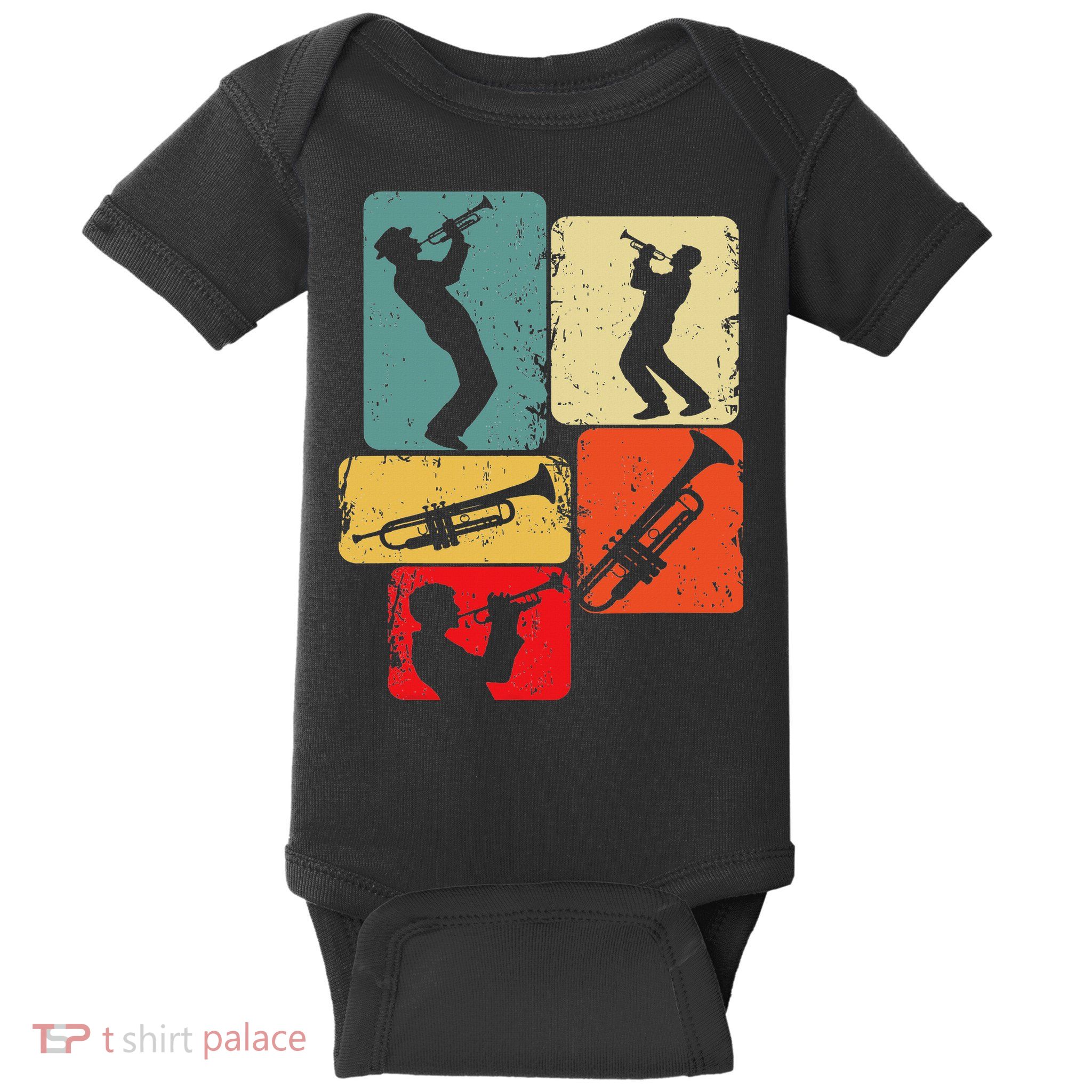 Trumpet Trumpeter Jazz Musician Baby Bodysuit