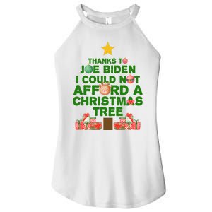 Thanks To Joe Biden I Could Not Afford A Christmas Tree Funny Women's Perfect Tri Rocker Tank