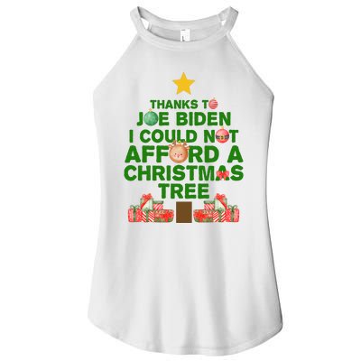 Thanks To Joe Biden I Could Not Afford A Christmas Tree Funny Women’s Perfect Tri Rocker Tank