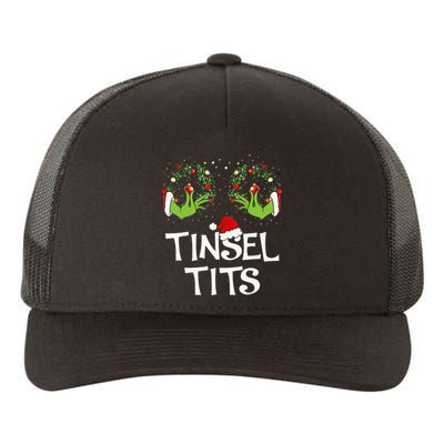 Tinsel Tits Jingle Balls Matching Couple Christmas Yupoong Adult 5-Panel Trucker Hat