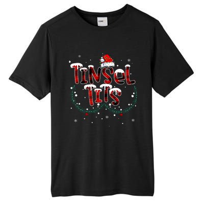 Tinsel Tits & Jingle Balls Funny Matching Christmas Couples Tall Fusion ChromaSoft Performance T-Shirt