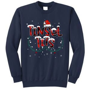 Tinsel Tits & Jingle Balls Funny Matching Christmas Couples Sweatshirt