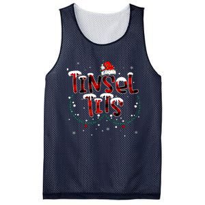 Tinsel Tits & Jingle Balls Funny Matching Christmas Couples Mesh Reversible Basketball Jersey Tank