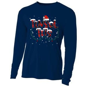 Tinsel Tits & Jingle Balls Funny Matching Christmas Couples Cooling Performance Long Sleeve Crew