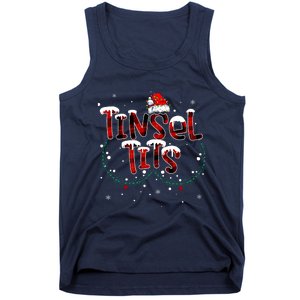 Tinsel Tits & Jingle Balls Funny Matching Christmas Couples Tank Top