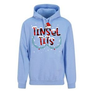 Tinsel Tits & Jingle Balls Funny Matching Christmas Couples Unisex Surf Hoodie