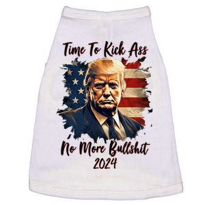 Time To Kick Ass No More Bullshit Trump 2024 Usa Doggie Tank