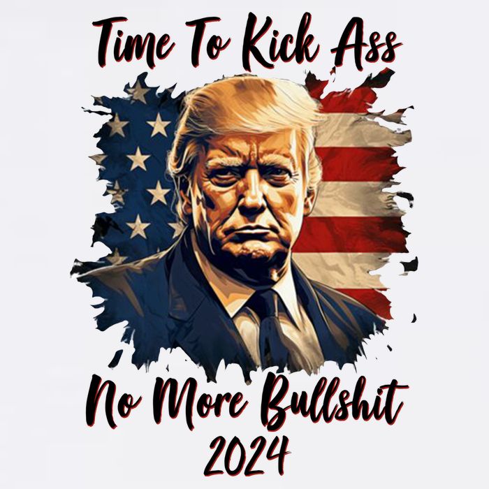 Time To Kick Ass No More Bullshit Trump 2024 Usa Premium T-Shirt