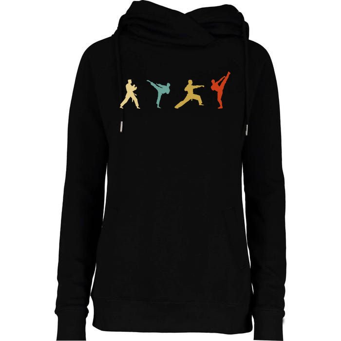 Taekwondo Tae Kwon Do Fighter Womens Funnel Neck Pullover Hood