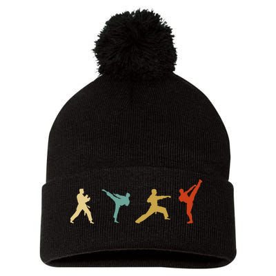 Taekwondo Tae Kwon Do Fighter Pom Pom 12in Knit Beanie