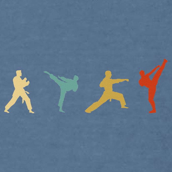 Taekwondo Tae Kwon Do Fighter Garment-Dyed Sweatshirt