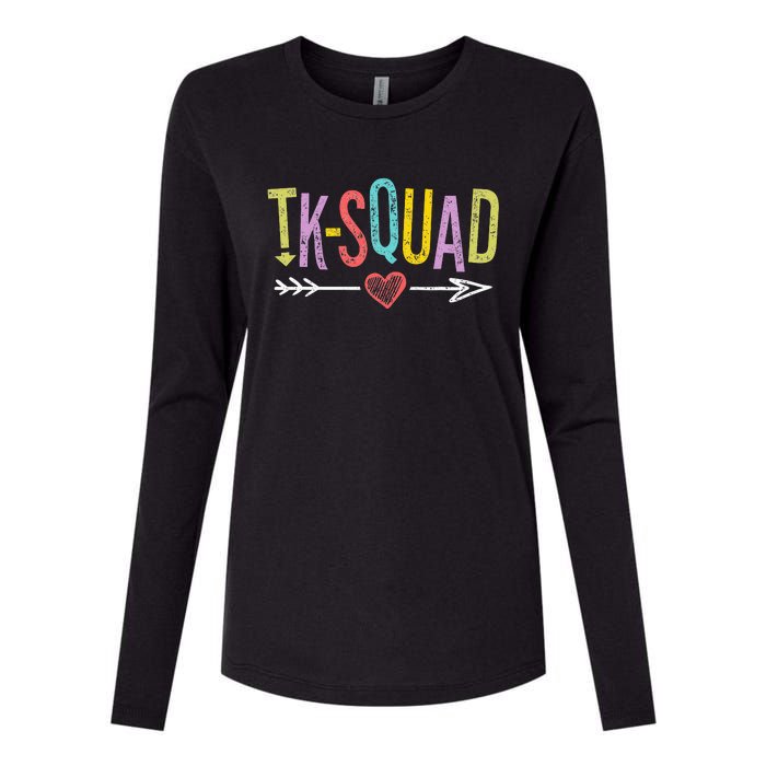 TK-Squad Transitional Kindergarten Teacher Team Womens Cotton Relaxed Long Sleeve T-Shirt