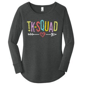 TK-Squad Transitional Kindergarten Teacher Team Women's Perfect Tri Tunic Long Sleeve Shirt