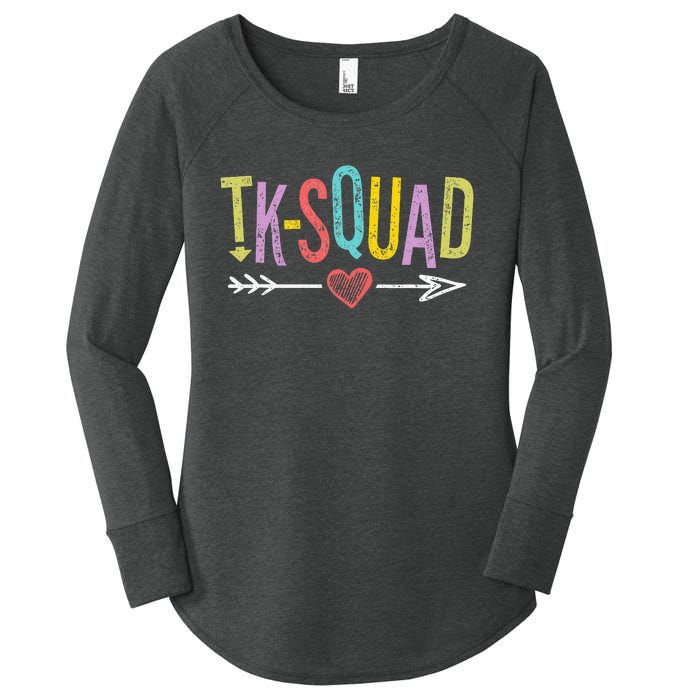 TK-Squad Transitional Kindergarten Teacher Team Women's Perfect Tri Tunic Long Sleeve Shirt