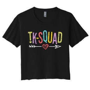 TK-Squad Transitional Kindergarten Teacher Team Women's Crop Top Tee