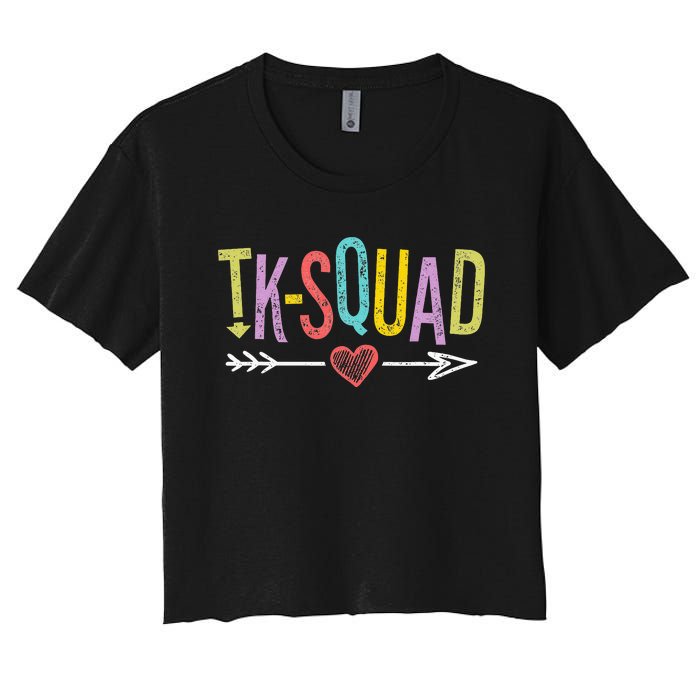 TK-Squad Transitional Kindergarten Teacher Team Women's Crop Top Tee