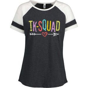 TK-Squad Transitional Kindergarten Teacher Team Enza Ladies Jersey Colorblock Tee