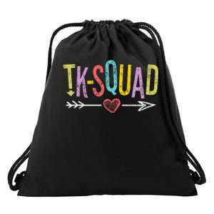 TKSquad Transitional Kindergarten Teacher Team Drawstring Bag