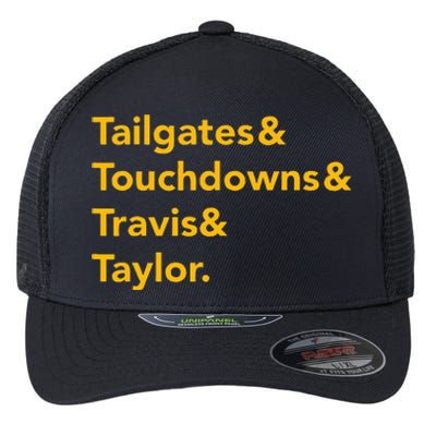 T.ravis & T.aylor Kansas City Football Flexfit Unipanel Trucker Cap