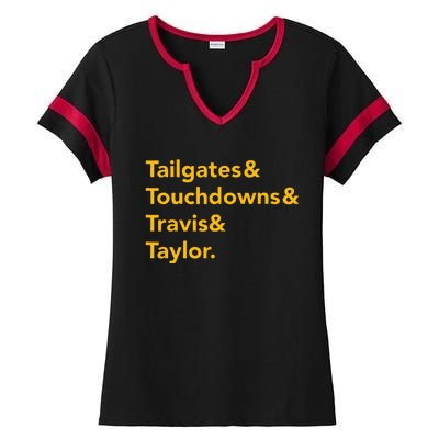 T.ravis & T.aylor K.ansas City Football Ladies Halftime Notch Neck Tee