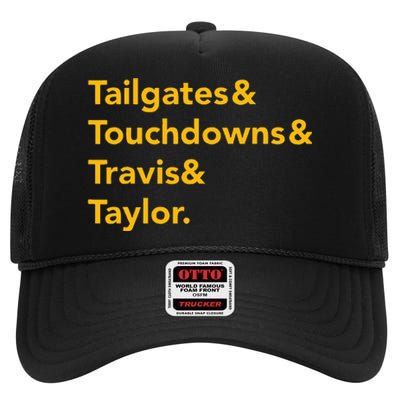 T.ravis & T.aylor K.ansas City Football High Crown Mesh Back Trucker Hat