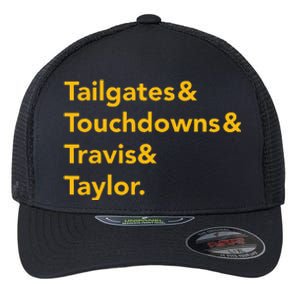 T.ravis & T.aylor K.ansas City Football Flexfit Unipanel Trucker Cap