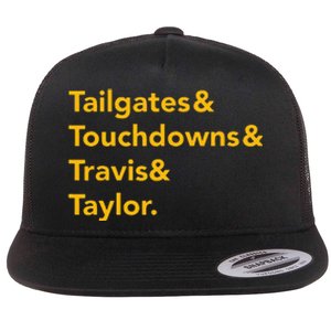 T.ravis & T.aylor K.ansas City Football Flat Bill Trucker Hat