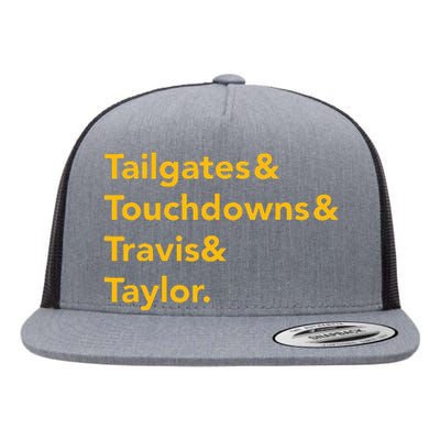 T.ravis & T.aylor K.ansas City Football Flat Bill Trucker Hat