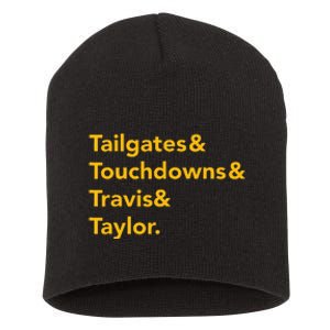 T.ravis & T.aylor K.ansas City Football Short Acrylic Beanie