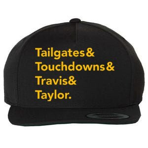 T.ravis & T.aylor K.ansas City Football Wool Snapback Cap